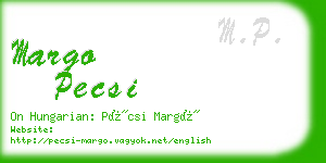 margo pecsi business card
